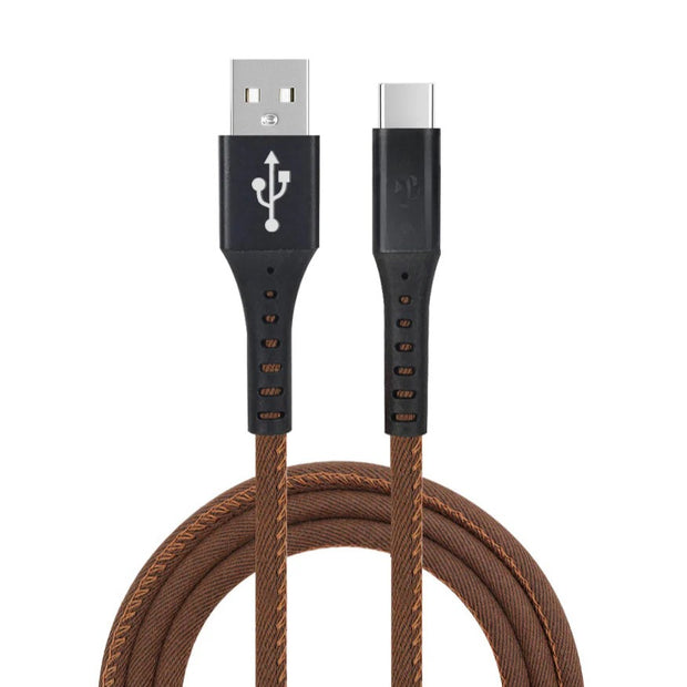 10ft Denim USB to Type-C 20W for iPhone / Android Cables in bulk