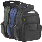 18-Inch Reflective Multi Pocket Bag Pack with Laptop Section -