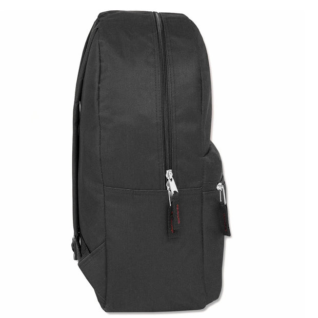 17 Inch Solid Color Bag Pack- Black Only