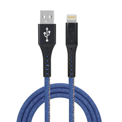 10ft extra long Denim USB to Lightning Cable for iPhone in bulk